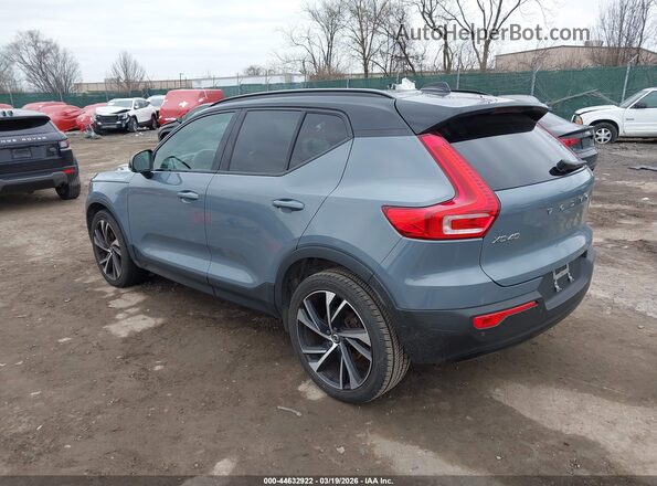 YV4162UM4N2648977 2022 VOLVO XC40 Серый Задняя левая четверть