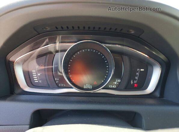 YV440MDKXG2901229 2016 VOLVO XC60 Black Вид щитка приладів