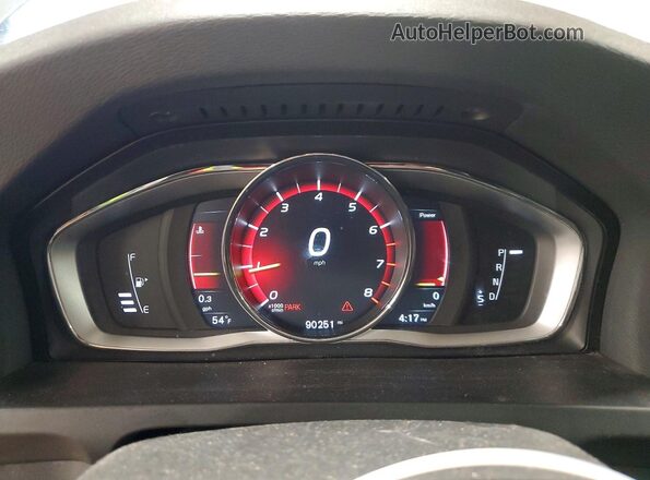YV440MWK2H1029276 2017 VOLVO V60 Серый Вид щитка приборов