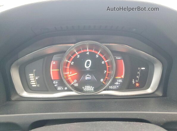 YV4612UM1G2000844 2016 VOLVO S60 Gray Widok zestawu wskaźników