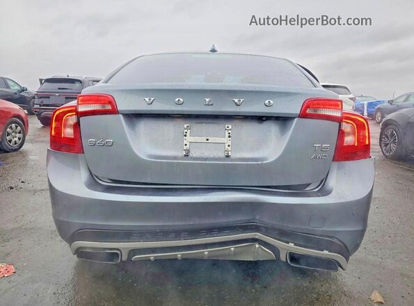 YV4612UM1G2000844 2016 VOLVO S60 Gray Widok z tyłu