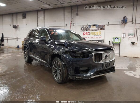 YV4A22PL0H1171084 2017 VOLVO XC90 Синий Передняя правая четверть