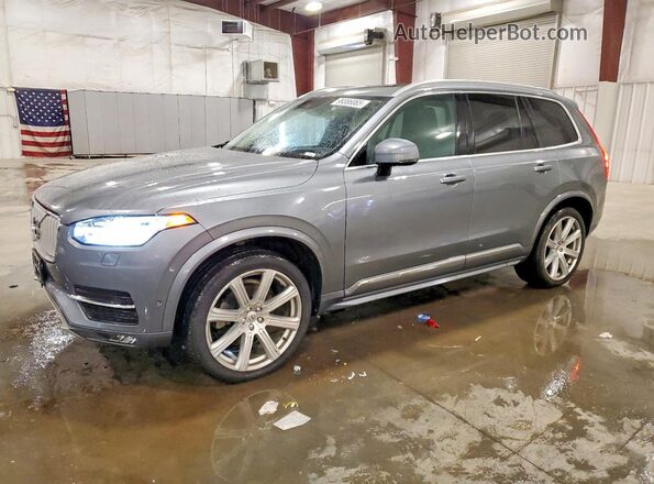 YV4A22PL2K1516686 2019 VOLVO XC90 Gray Առջևի ձախ երեք քառորդ տեսարան