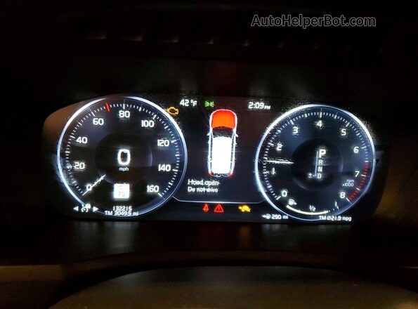 YV4A22PL2K1516686 2019 VOLVO XC90 Gray Սարքավորումների վահանակի տեսք