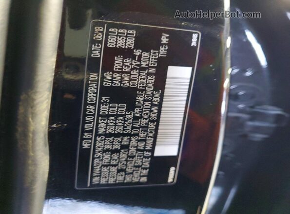 YV4A22PL5K1428215 2019 VOLVO XC90 Черный Вид наклейки с VIN-кодом