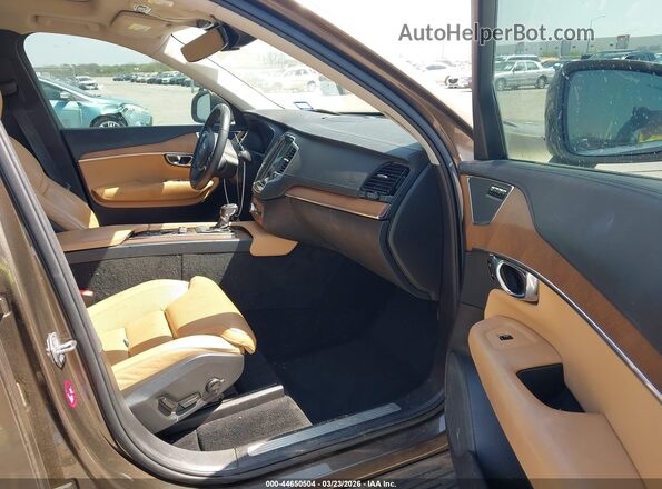 YV4A22PL8G1086489 2016 VOLVO XC90 Brown წინა სალონის ხედი