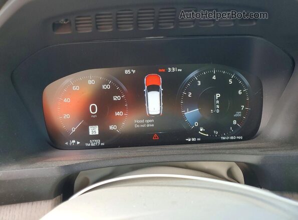 YV4A22PLXM1732434 2021 VOLVO XC90 Gray ხელსაწყოთა პანელის ხედი