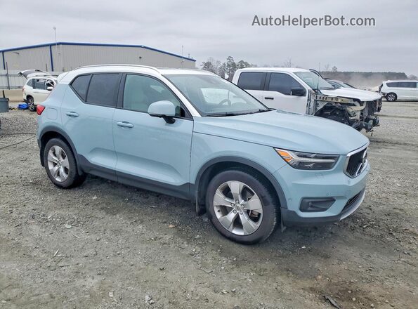 YV4AC2HK7K2090006 2019 VOLVO XC40 Синий Передняя правая четверть