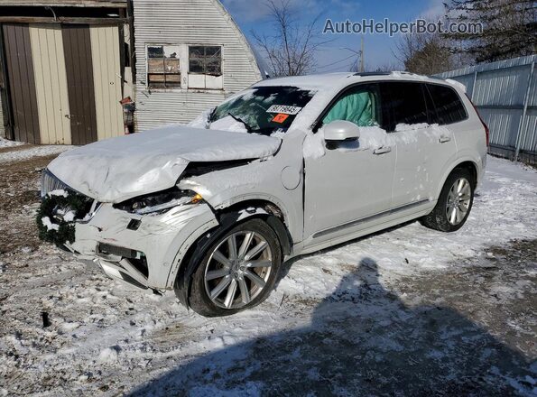 YV4BC0PL0H1107844 2017 VOLVO XC90 White წინა მარცხენა ხედი სამი მეოთხედიდან
