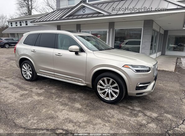 YV4BC0PL9G1048520 2016 VOLVO XC90 HYBRID Champagne Передняя правая четверть