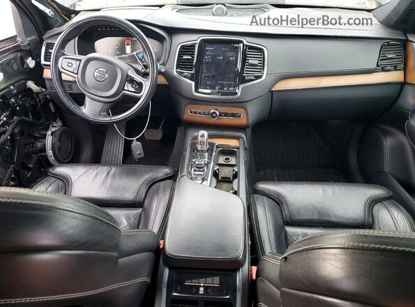 YV4BC0ZX4H1130799 2017 VOLVO XC90 Black Widok deski rozdzielczej