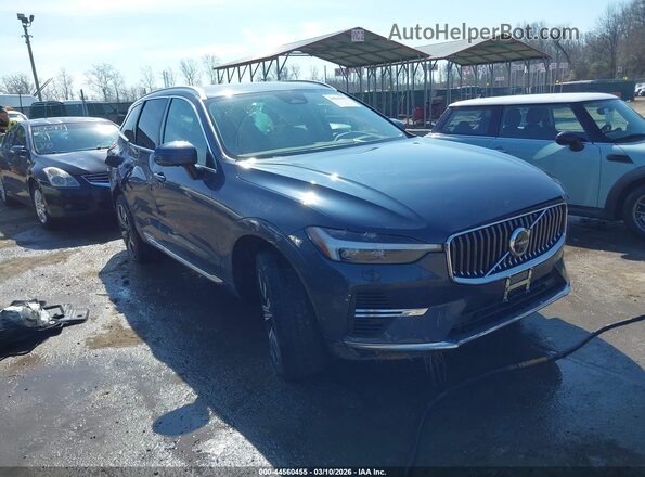 YV4BR0DL2N1987847 2022 VOLVO XC60 RECHARGE PLUG-IN HYBRID Light Blue Передняя правая четверть