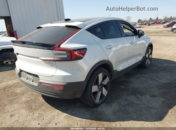 YV4ED3GL4P2064288 2023 VOLVO C40 RECHARGE PURE ELECTRIC White უკანა მარჯვენა