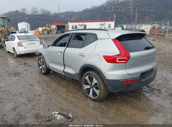 YV4ED3UL5P2036357 2023 VOLVO XC40 RECHARGE PURE ELECTRIC Silver Tył lewy