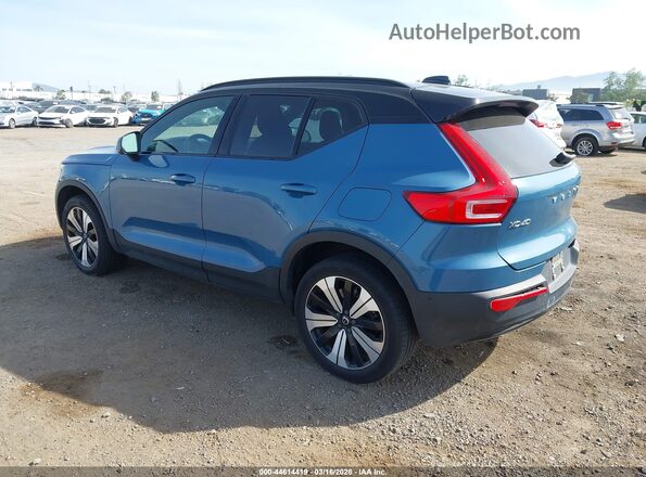 YV4ED3UW4P2077542 2023 VOLVO XC40 RECHARGE PURE ELECTRIC Light Blue Tył lewy
