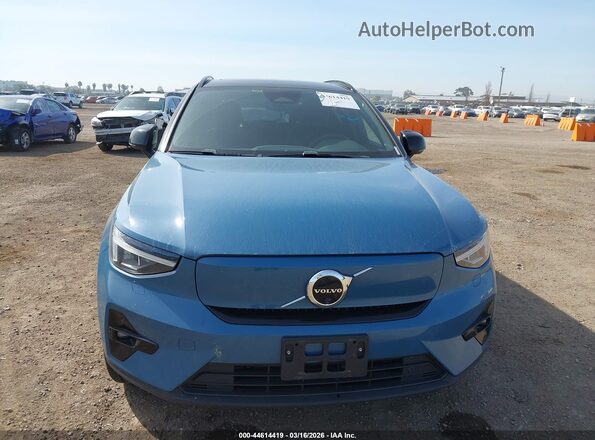 YV4ED3UW4P2077542 2023 VOLVO XC40 RECHARGE PURE ELECTRIC Light Blue Widok zestawu wskaźników