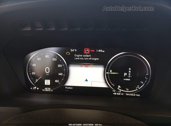 YV4H60CL0N1861362 2022 VOLVO XC90 RECHARGE PLUG-IN HYBRID Синий Вид задних сидений