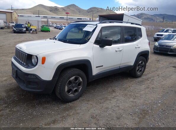 ZACCJAAB6HPF23917 2017 JEEP RENEGADE Белый Передняя левая четверть