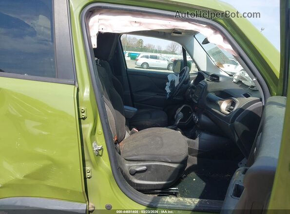 ZACCJABT7GPD77095 2016 JEEP RENEGADE Зеленый Вид салона спереди