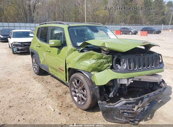 ZACCJABT7GPD77095 2016 JEEP RENEGADE Зеленый Вид спереди
