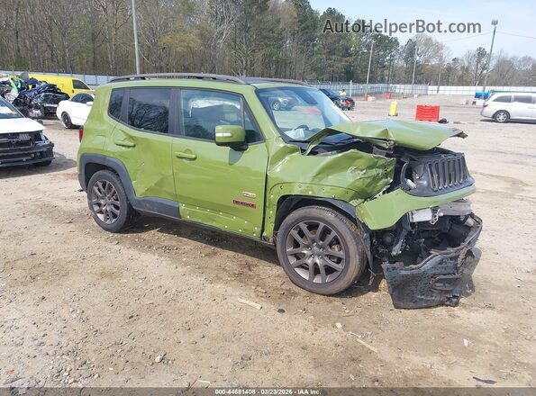 ZACCJABT7GPD77095 2016 JEEP RENEGADE Зеленый Передняя правая четверть
