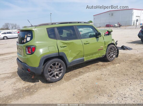 ZACCJABT7GPD77095 2016 JEEP RENEGADE Зеленый Задняя правая четверть