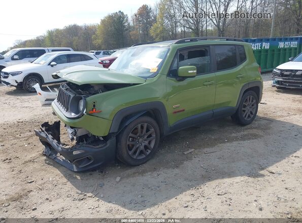 ZACCJABT7GPD77095 2016 JEEP RENEGADE Зеленый Передняя левая четверть