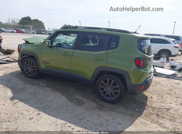 ZACCJABT7GPD77095 2016 JEEP RENEGADE Зеленый Задняя левая четверть