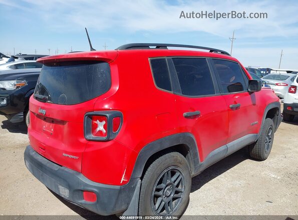ZACCJBAB2JPG66052 2018 JEEP RENEGADE Red უკანა მარჯვენა