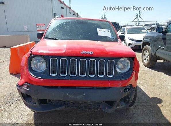 ZACCJBAB2JPG66052 2018 JEEP RENEGADE Red ხელსაწყოთა პანელის ხედი