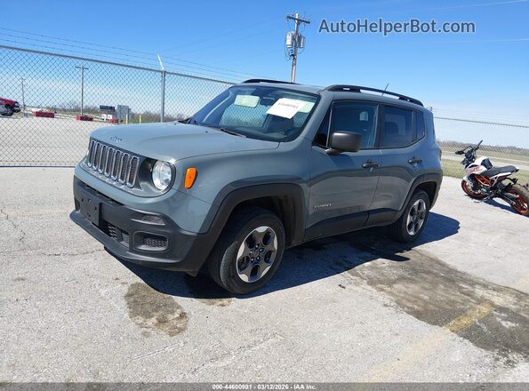 ZACCJBAB9JPH06160 2018 JEEP RENEGADE Серый Передняя левая четверть