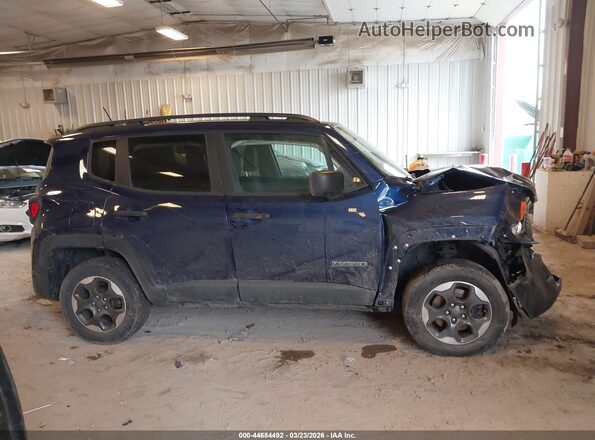 ZACCJBAH8HPG30252 2017 JEEP RENEGADE Синий Вид задней части салона