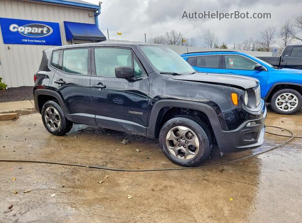 ZACCJBAT4GPD48581 2016 JEEP RENEGADE Черный Передняя правая четверть