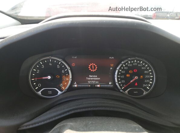 ZACCJBCB3HPE55658 2017 JEEP RENEGADE Gray Widok zestawu wskaźników