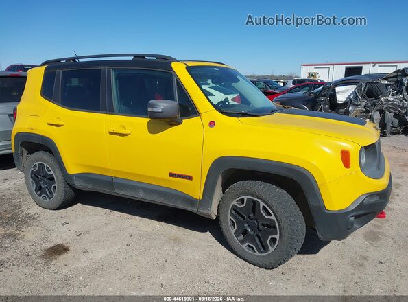 ZACCJBCT0GPC66229 2016 JEEP RENEGADE Желтый Вид задней части салона