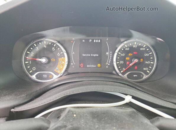 ZACNJAABXKPK51241 2019 JEEP RENEGADE Silver Widok zestawu wskaźników
