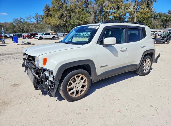 ZACNJAB16KPK02415 2019 JEEP RENEGADE White Vista tres cuartos delantera izquierda