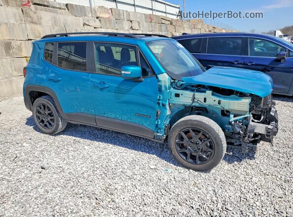 ZACNJABB1KPK40014 2019 JEEP RENEGADE Бирюзовый Передняя правая четверть