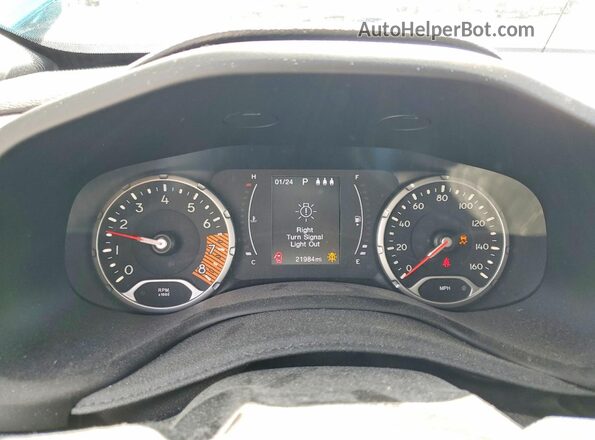 ZACNJABB1KPK40014 2019 JEEP RENEGADE Бирюзовый Вид щитка приборов
