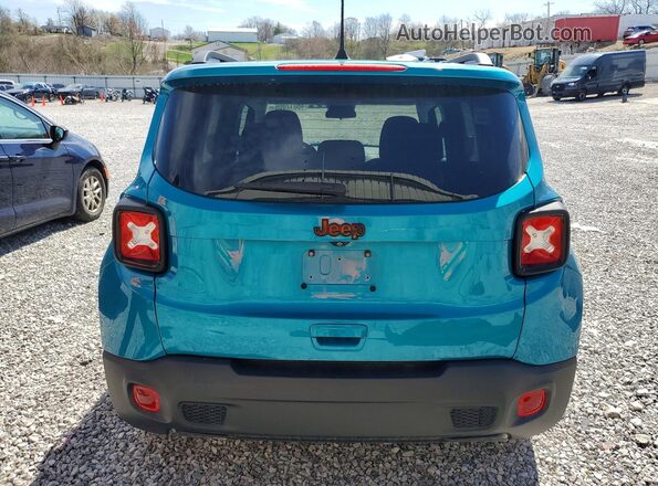ZACNJABB1KPK40014 2019 JEEP RENEGADE Бирюзовый Вид сзади