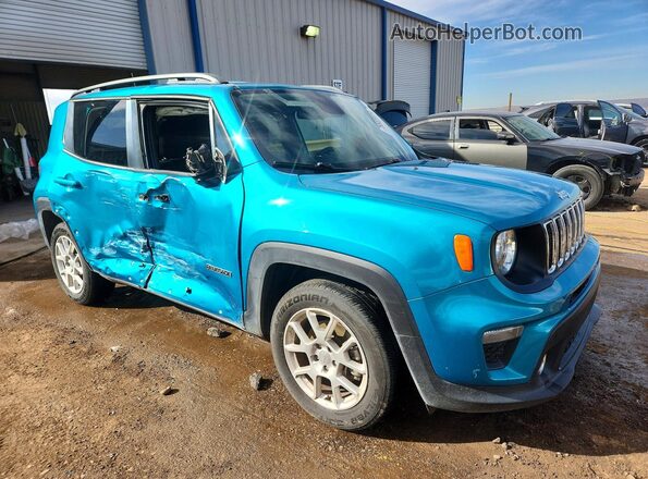ZACNJABB2KPK49210 2019 JEEP RENEGADE Turquoise Przód prawy