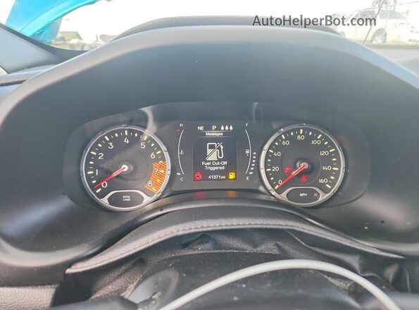 ZACNJABB2KPK49210 2019 JEEP RENEGADE Turquoise Widok zestawu wskaźników