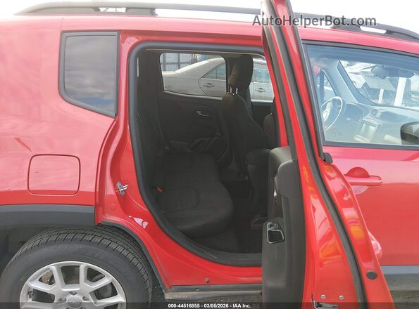 ZACNJABB2KPK77492 2019 JEEP RENEGADE Red Vista de la etiqueta del VIN