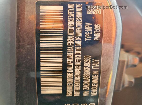 ZACNJABB9KPJ92830 2019 JEEP RENEGADE Gray Widok naklejki z numerem VIN