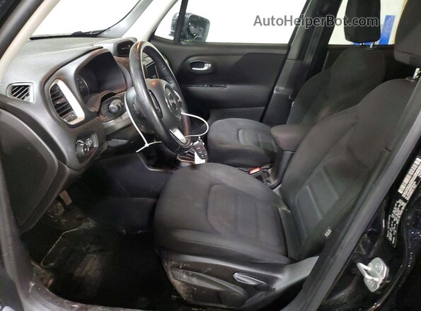ZACNJABB9KPK24725 2019 JEEP RENEGADE Black Widok wnętrza z przodu