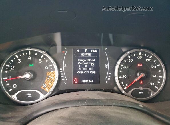 ZACNJABBXLPL27718 2020 JEEP RENEGADE Синий Вид щитка приборов