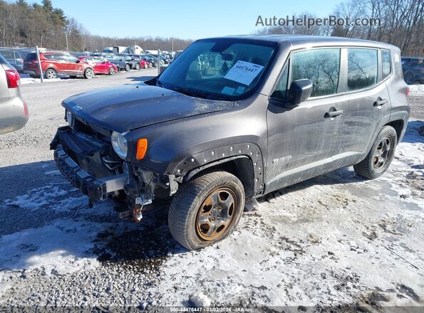 ZACNJBAB4KPK89456 2019 JEEP RENEGADE Коричневый Передняя левая четверть