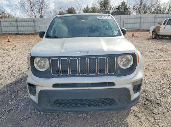 ZACNJBAB5KPJ77832 2019 JEEP RENEGADE Серебряный Вид спереди