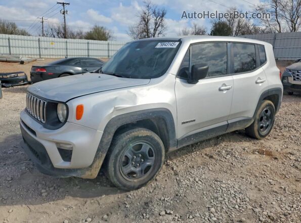 ZACNJBAB5KPJ77832 2019 JEEP RENEGADE Серебряный Передняя левая четверть