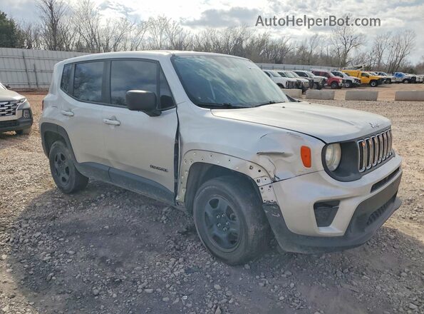 ZACNJBAB5KPJ77832 2019 JEEP RENEGADE Серебряный Передняя правая четверть